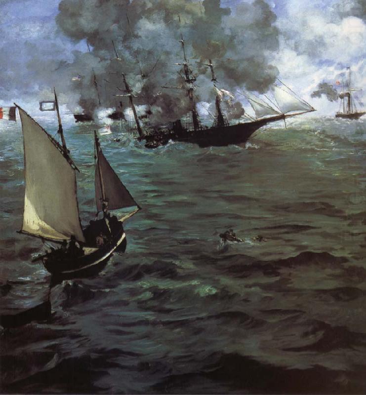 Alabama and Kearsarge, Edouard Manet